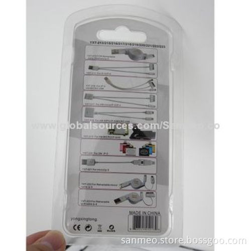 Triplug retractable cable for iPhone 5/micro USB, charge various digital devices, high speedNew